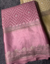 Anvika Pink Banarasi Silk Saree