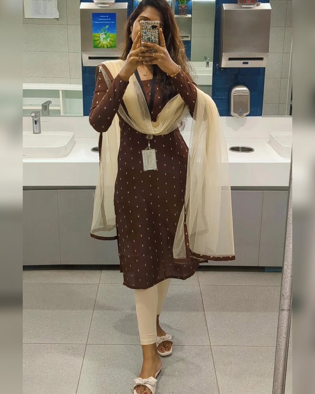 SS314 - RAW SILK KURTI WITH NET DUPATTA