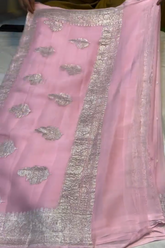 Blush Zari Silk Saree
