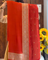 Kesri Cotton Jari Suit