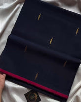 Navy Blue Silk Saree