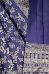 Kanchipuram royal blue vintage
