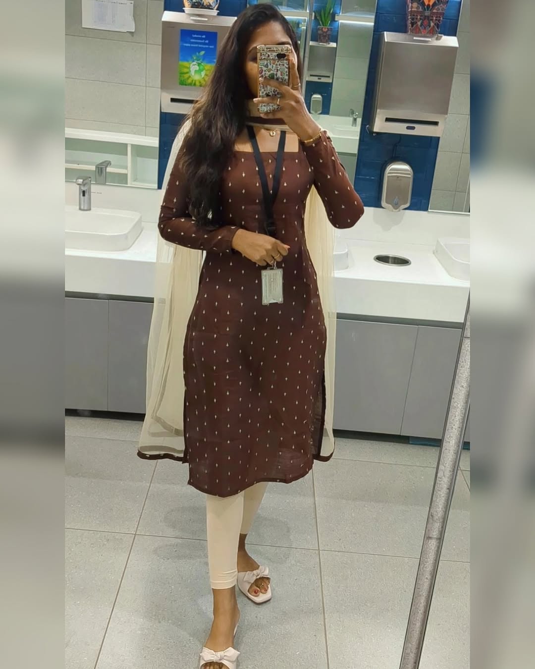 SS314 - RAW SILK KURTI WITH NET DUPATTA