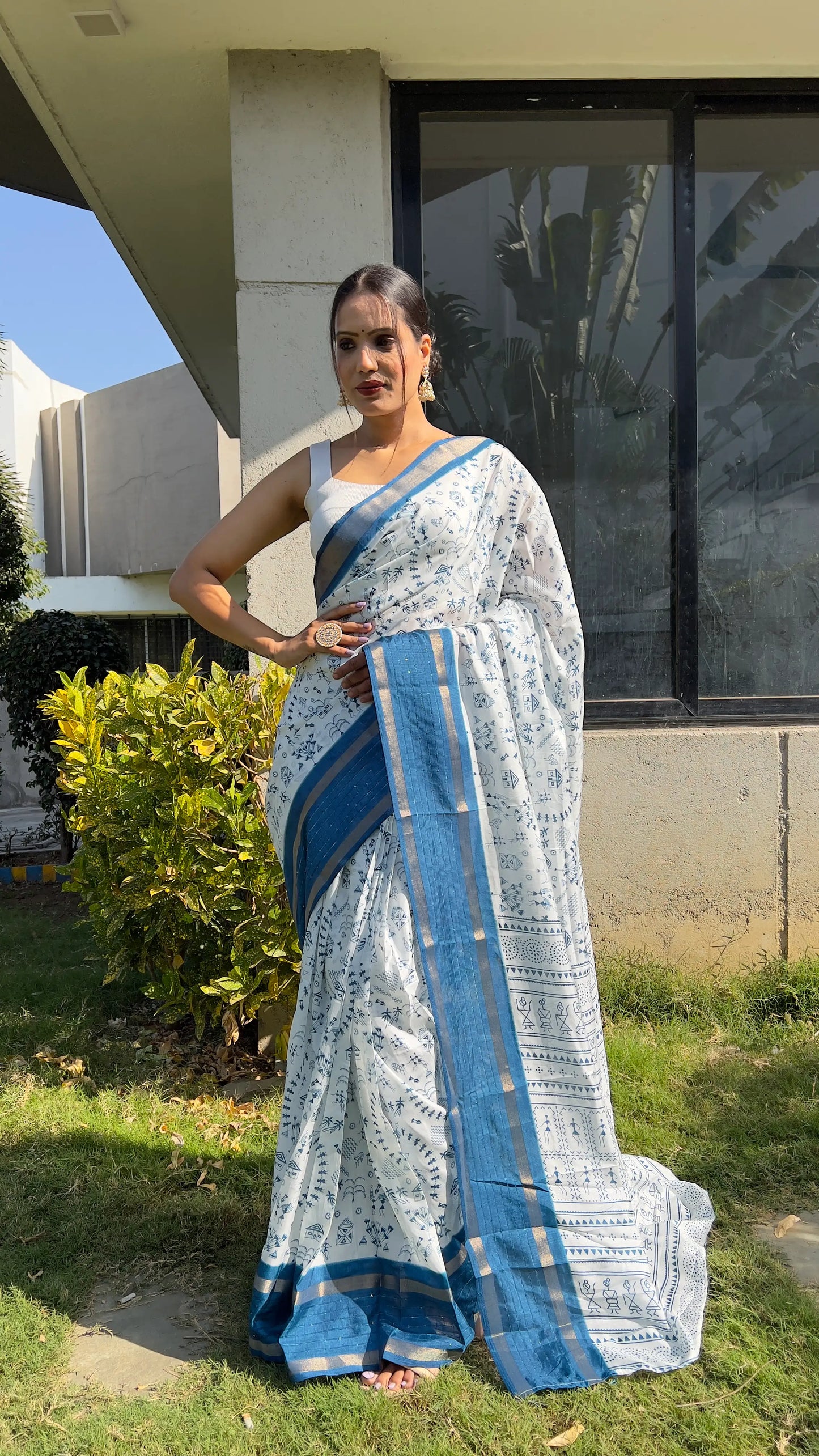 1202-kalamkari ready to wear saree