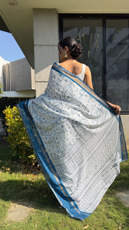1202-kalamkari ready to wear saree