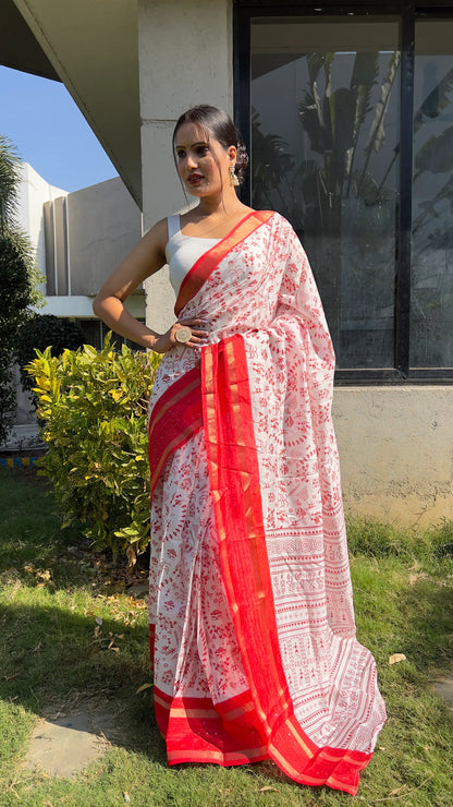 1202-kalamkari ready to wear saree
