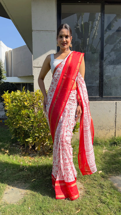 1202-kalamkari ready to wear saree