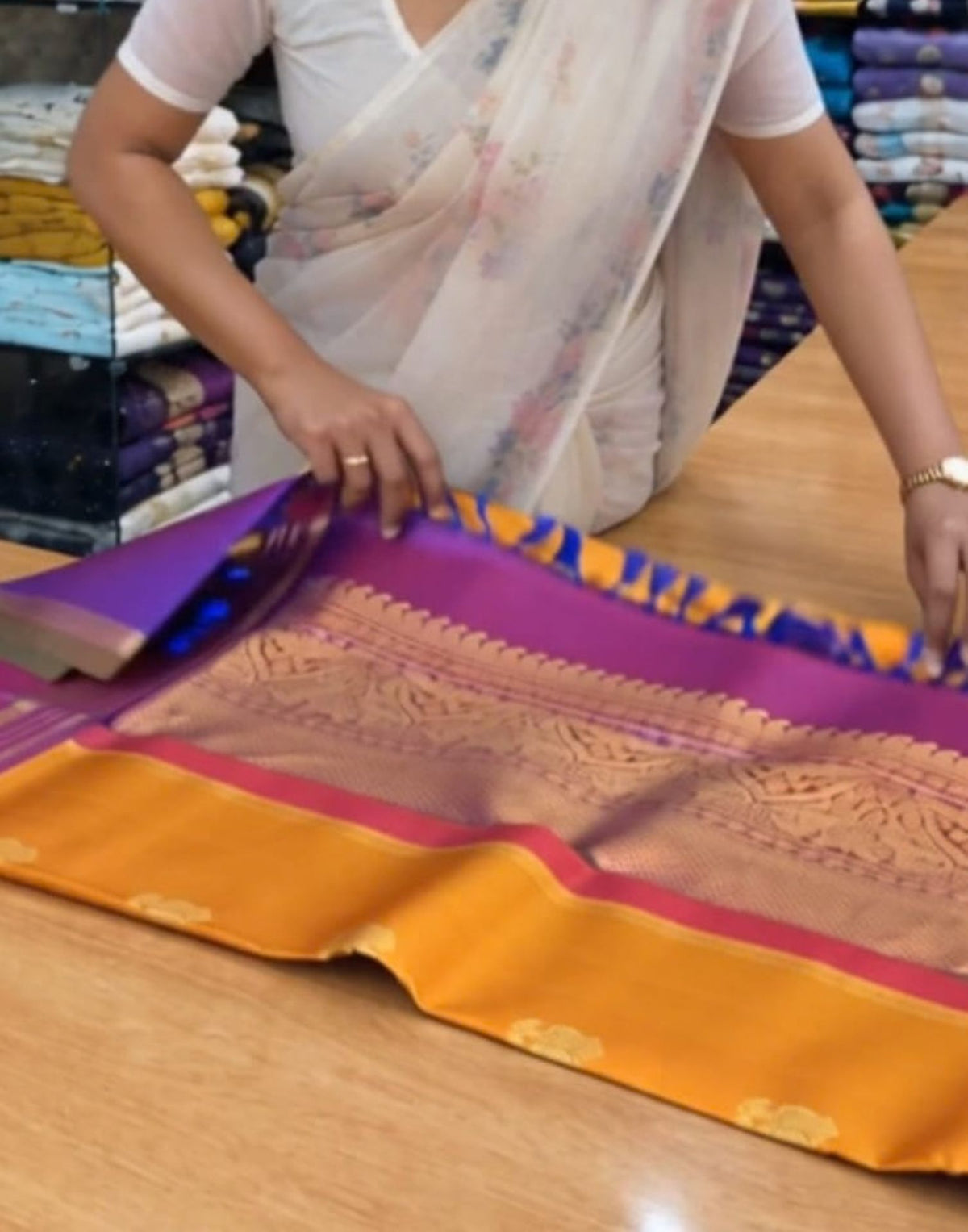 Manglam Kanjipuram Silk Saree