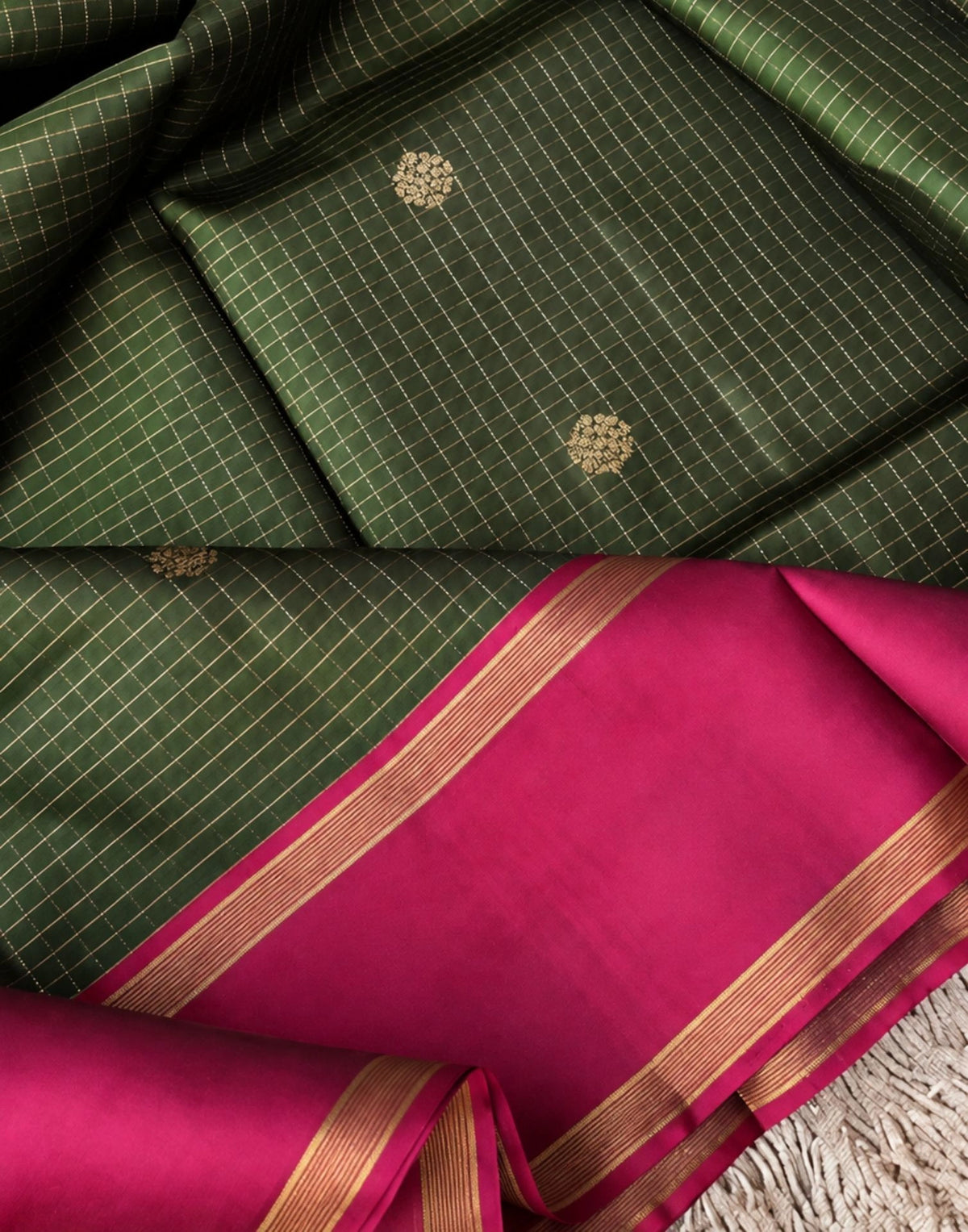 Maragatha Veni Silk Saree