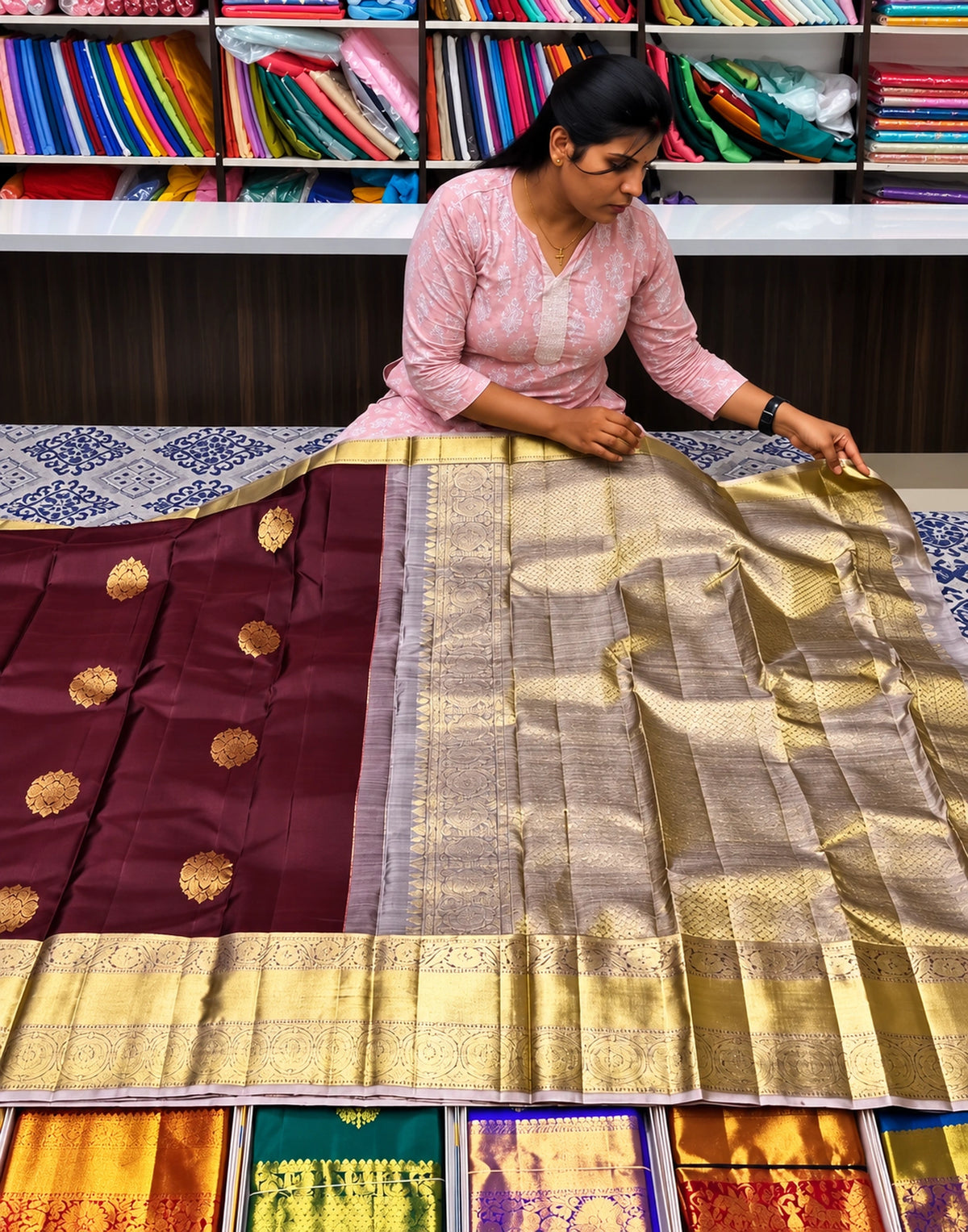 Saanvika Swarna Silk Saree