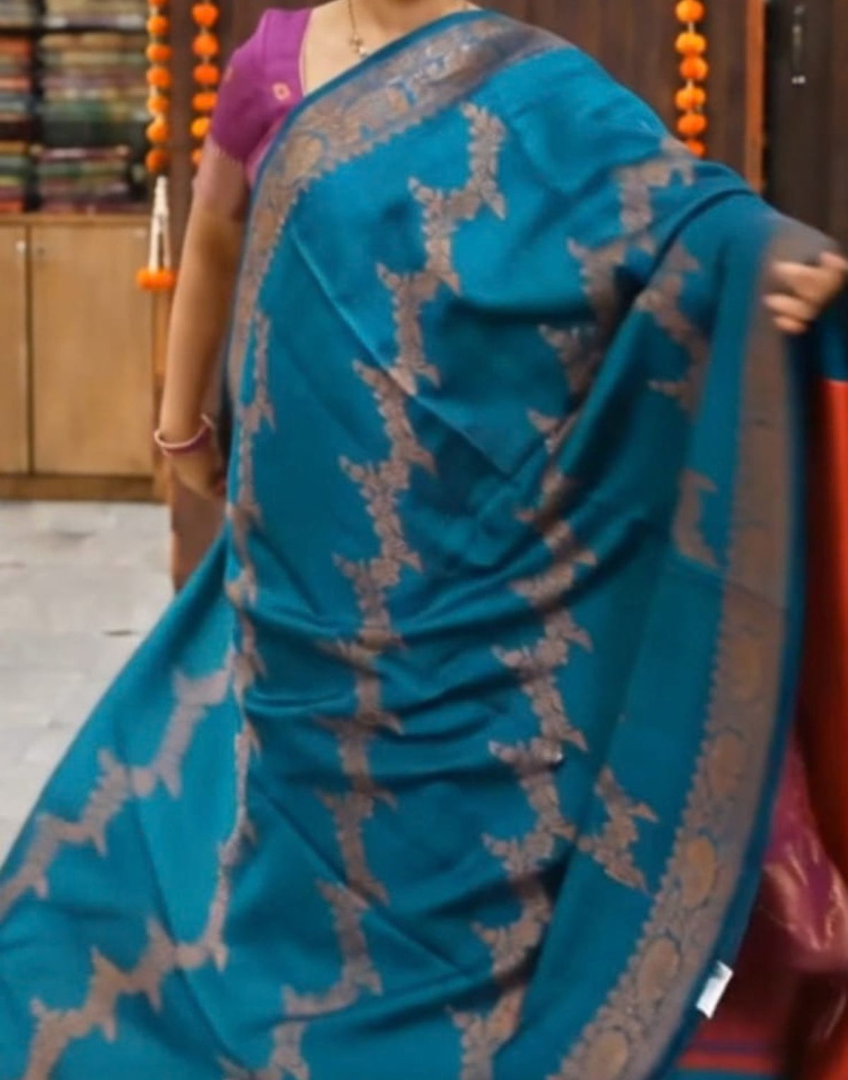 Meena Kanjipuram Silk Saree
