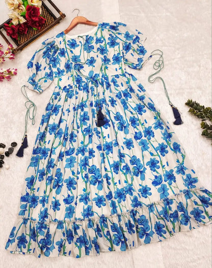 97-AZURE BLOOM DRESS
