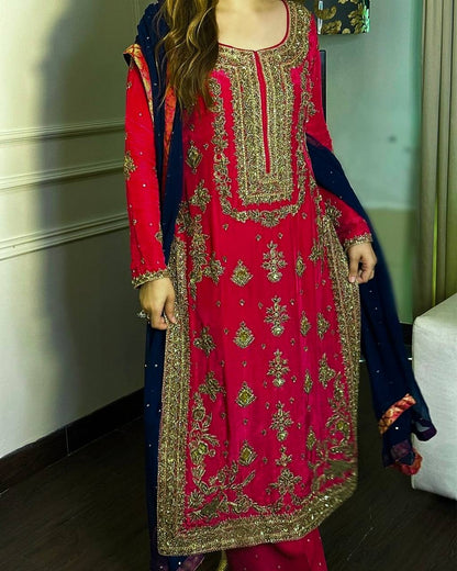 SEQUENCE WORK KURTI PLAZO